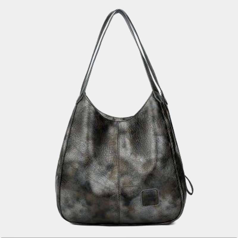 Große Kapazität Simply Fashion Umhängetasche Dreilagige Hobo Bag