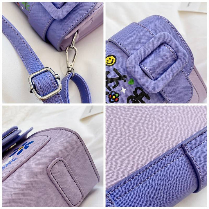 Graffiti Kleine Telefon Geldbörse Mode Umhängetasche Schultertasche Handtasche