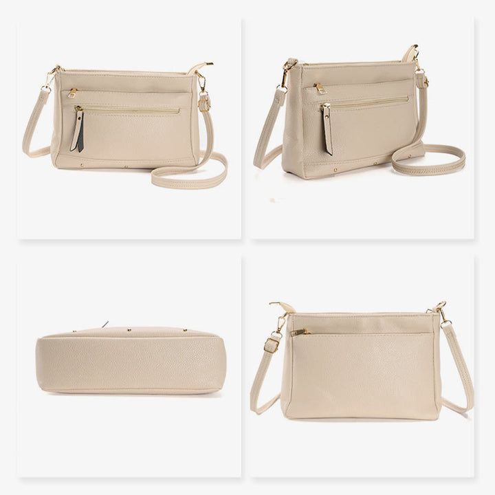Minimalistische, einfarbige Telefontasche für Damen, quadratische Umhängetasche