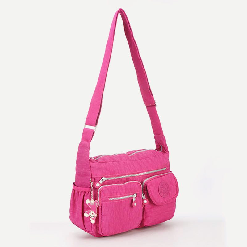 Damen Umhängetasche aus Nylon mit mehreren Taschen, Reise-Schultertasche, Umhängetasche