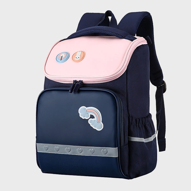 Rucksack für Kinder mit süßem Cartoon-Druck, atmungsaktiv, leicht, Schultasche