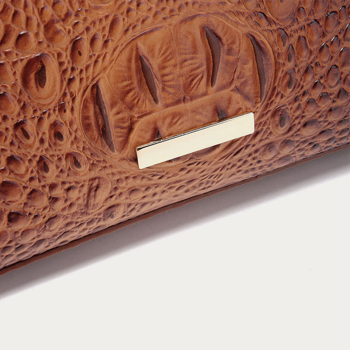 Umhängetasche für Damen, Retro-Krokodilmuster, Leder, Dating-Tasche