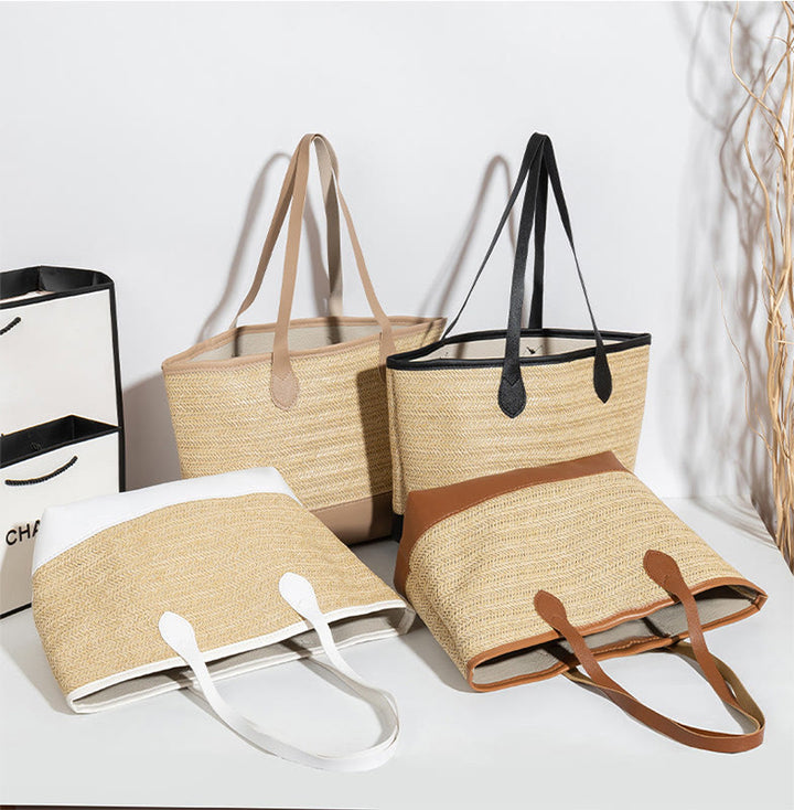 Tragetasche für Damen, einfache, lässige, tragbare Tasche mit großem Fassungsvermögen