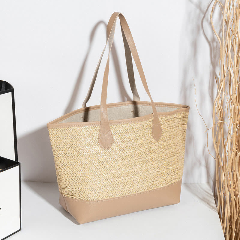 Tragetasche für Damen, einfache, lässige, tragbare Tasche mit großem Fassungsvermögen