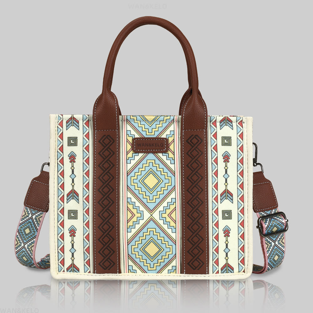 Retro Bohemian Tote für Damen, elegante Umhängetasche, Handtasche