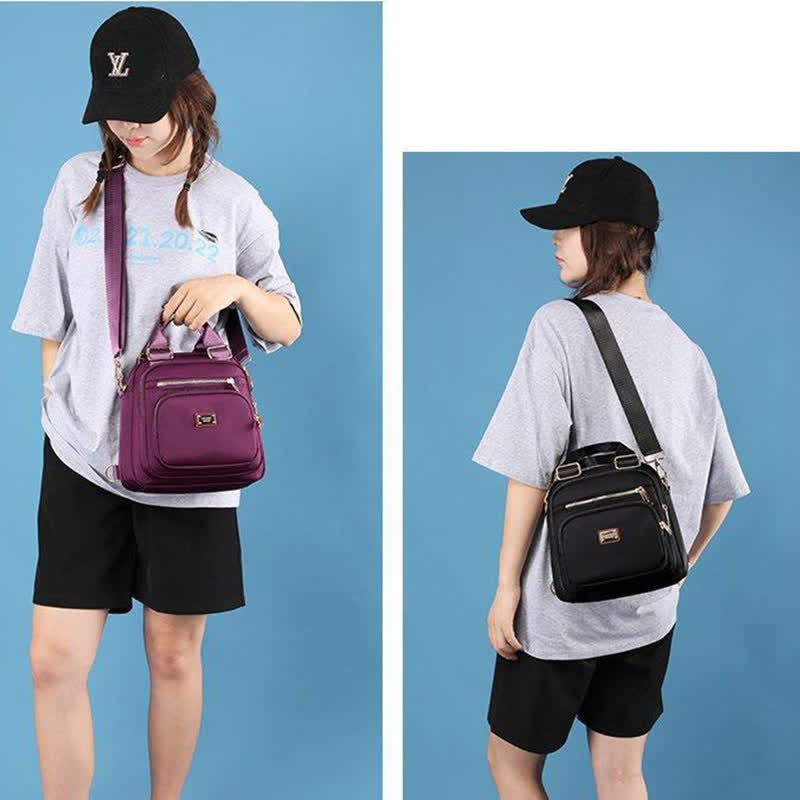 Umhängetasche für Damen, wasserdicht, mit mehreren Taschen, wandelbarer Handtaschen-Rucksack