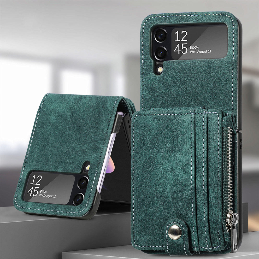 Handyhülle für Z Flip 6 / Z Flip 5 2-in-1 abnehmbare kleine Brieftasche