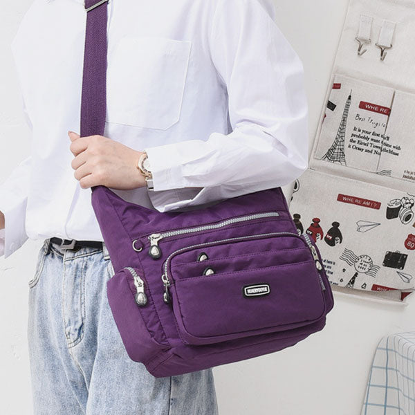 Wasserdichte Umhängetasche aus Nylon mit mehreren Taschen