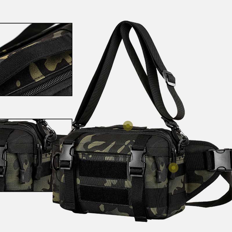 Große Camo Tactical Bag für Sport Nylon Umhängetasche Hüfttasche