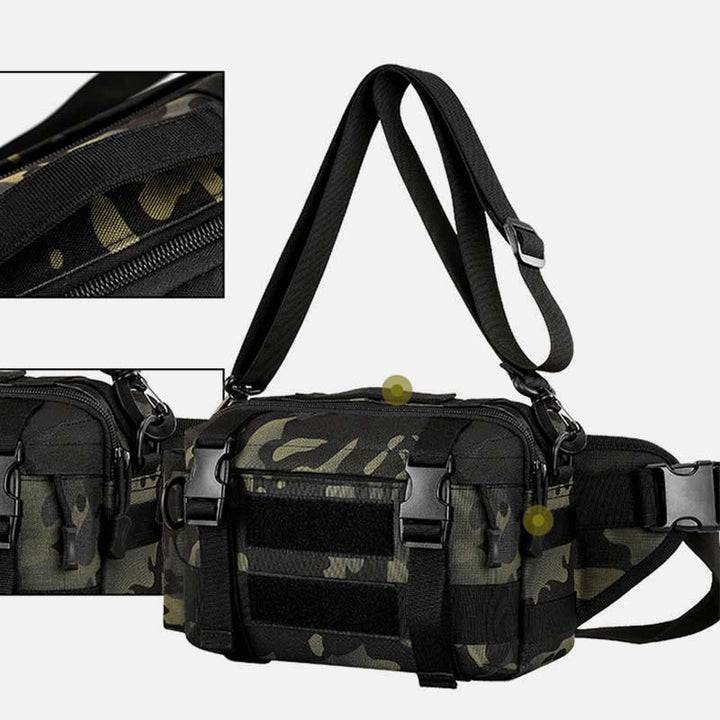 Große Camo Tactical Bag für Sport Nylon Umhängetasche Hüfttasche