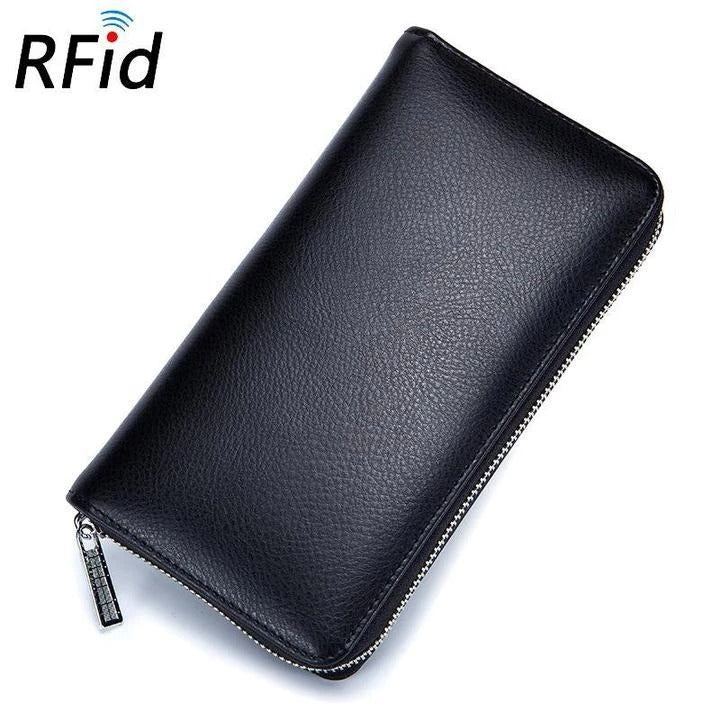 RFID-Kartenetui aus echtem Leder