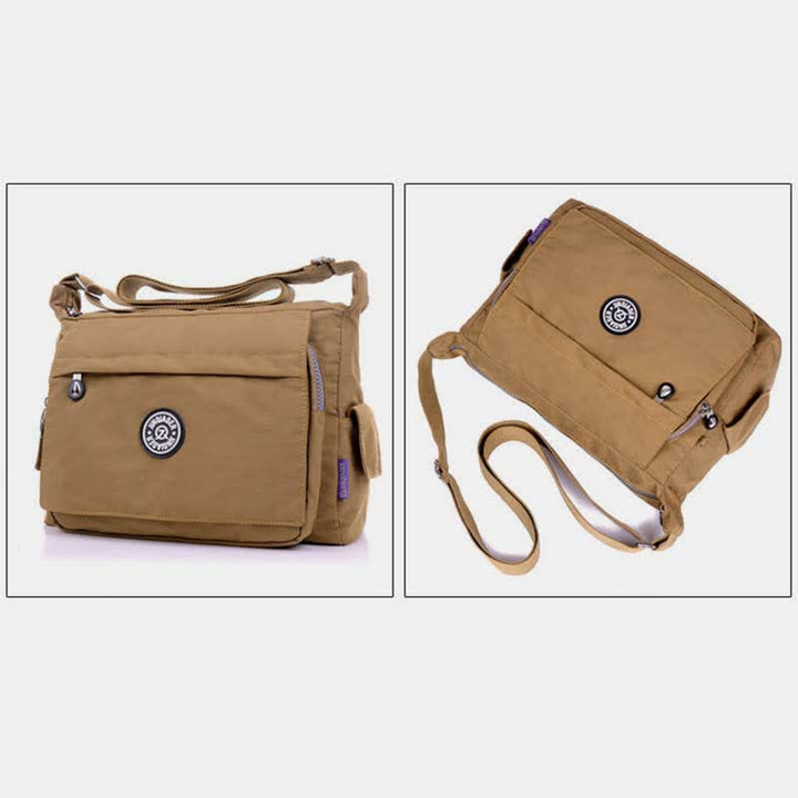 Umhängetasche Kleine Geldbörse für Damen Nylon Schultertasche mit Multi-Tasche