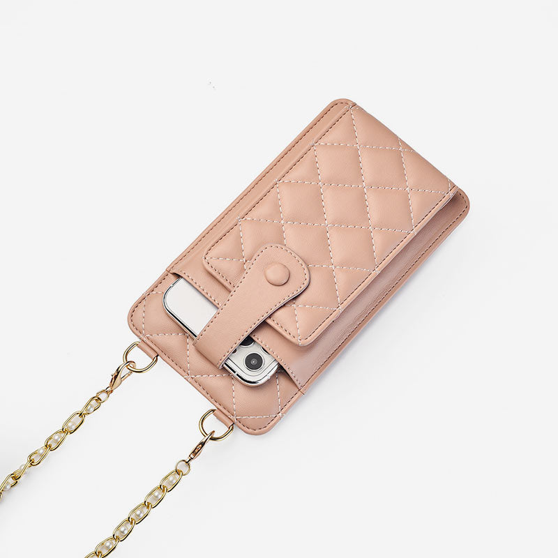 Elegante kleine Umhängetasche fürs Telefon mit Prägung