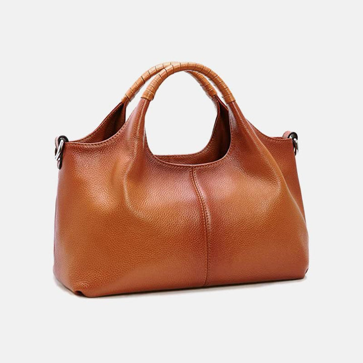 Tragetasche für Damen aus echtem Leder, für die Freizeit und den täglichen Gebrauch, Umhängetasche