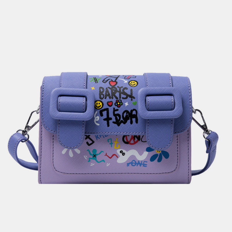 Graffiti Kleine Telefon Geldbörse Mode Umhängetasche Schultertasche Handtasche