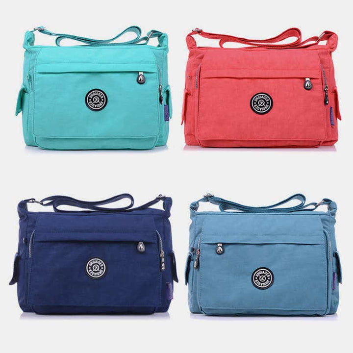 Umhängetasche Kleine Geldbörse für Damen Nylon Schultertasche mit Multi-Tasche