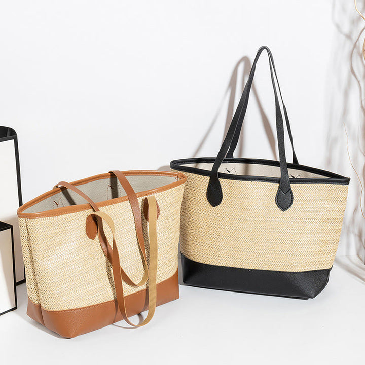 Tragetasche für Damen, einfache, lässige, tragbare Tasche mit großem Fassungsvermögen