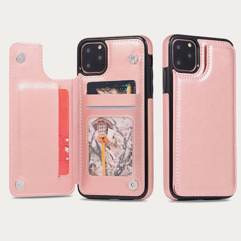 Handyhülle für iPhone 13/14 Samsung S22/S20 Magnetische Brieftaschenhülle