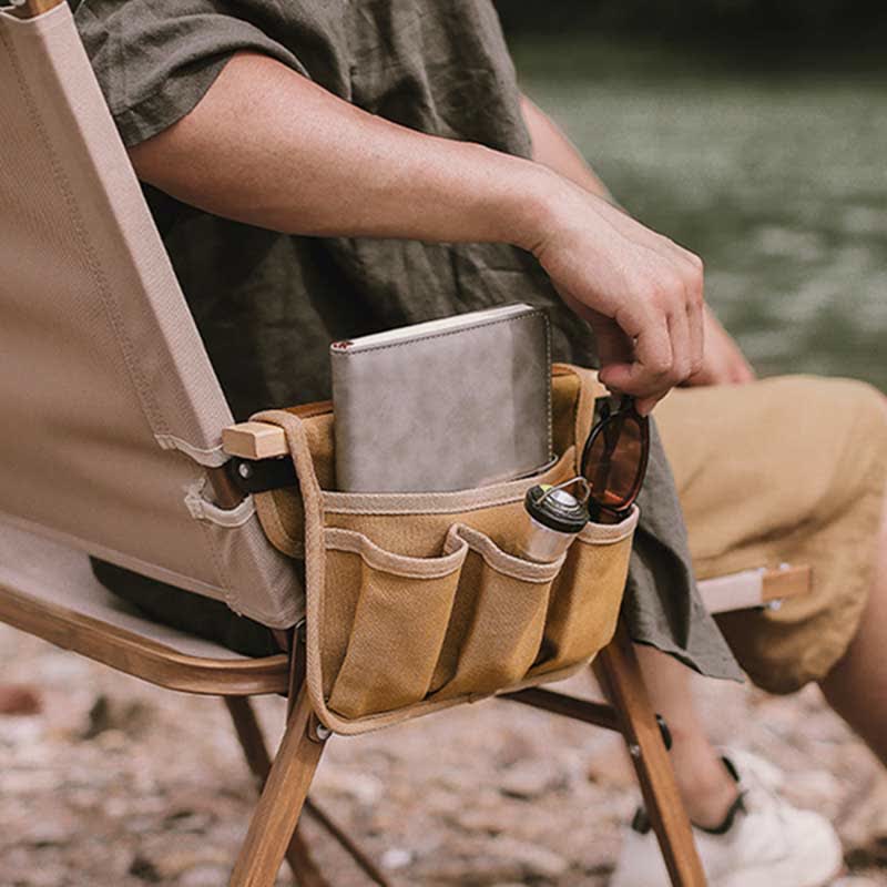 Armlehnentasche für Campingstühle zum Aufhängen, multifunktionale Aufbewahrungstasche