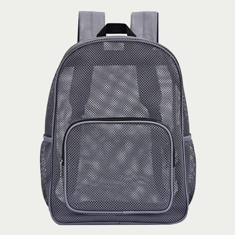 Netz-Rucksack für die Schule, Reisen, durchsichtige tragbare Handtasche