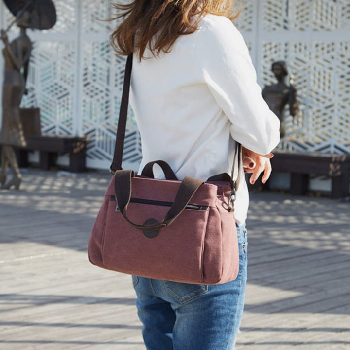 Umhängetasche mit großem Fassungsvermögen und mehreren Taschen