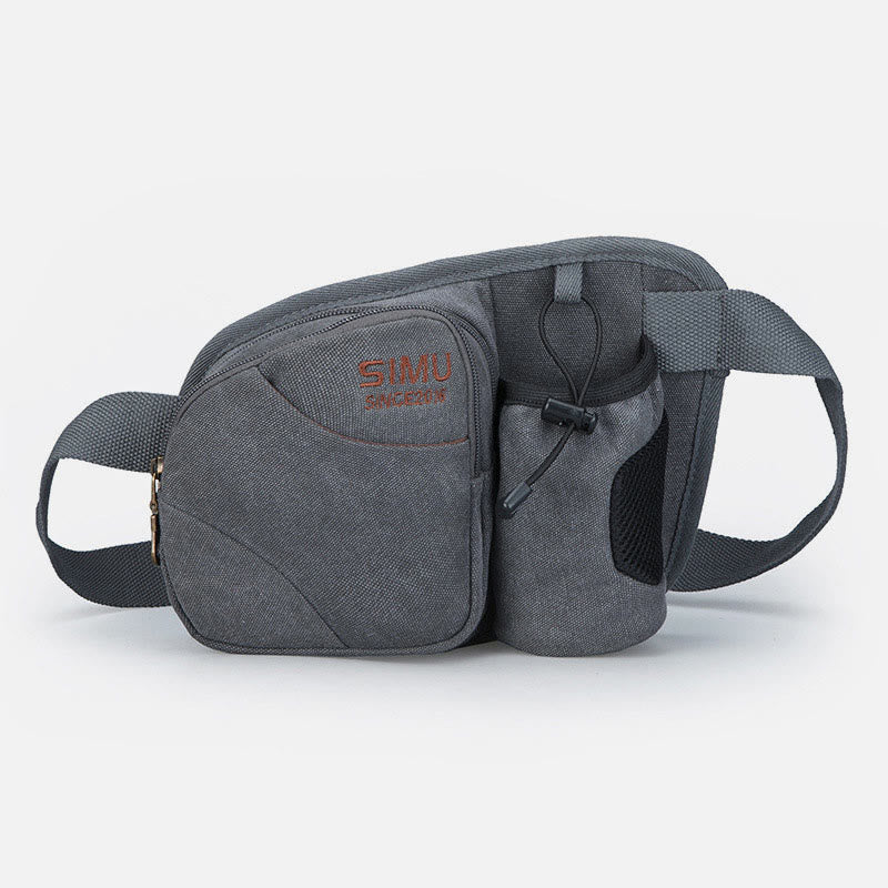 Kleine Hüfttasche für Herren, für Outdoor-Reiten, Canvas-Sporttasche