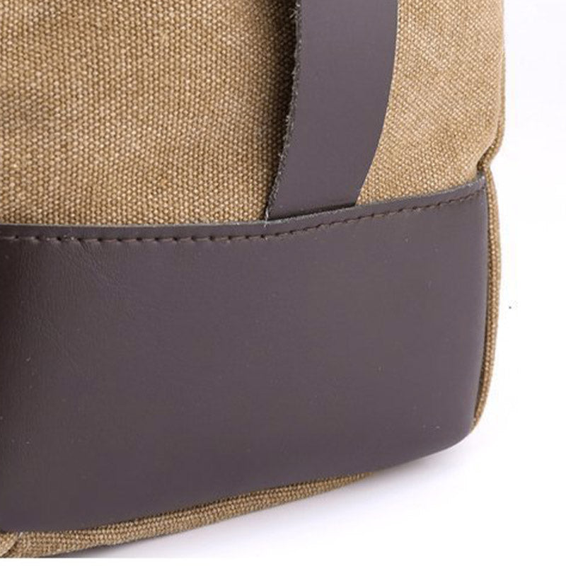 Lässige Messenger-Tasche aus Canvas mit großem Fassungsvermögen