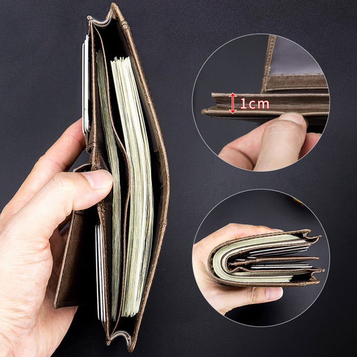 RFID Multi-Slot Retro Geldbörse