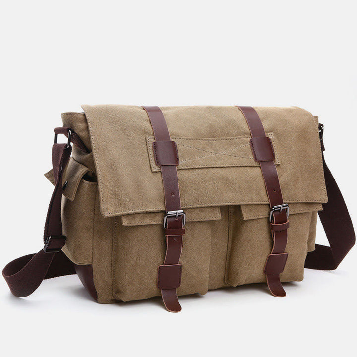 Retro Business Messenger Bag mit mehreren Taschen