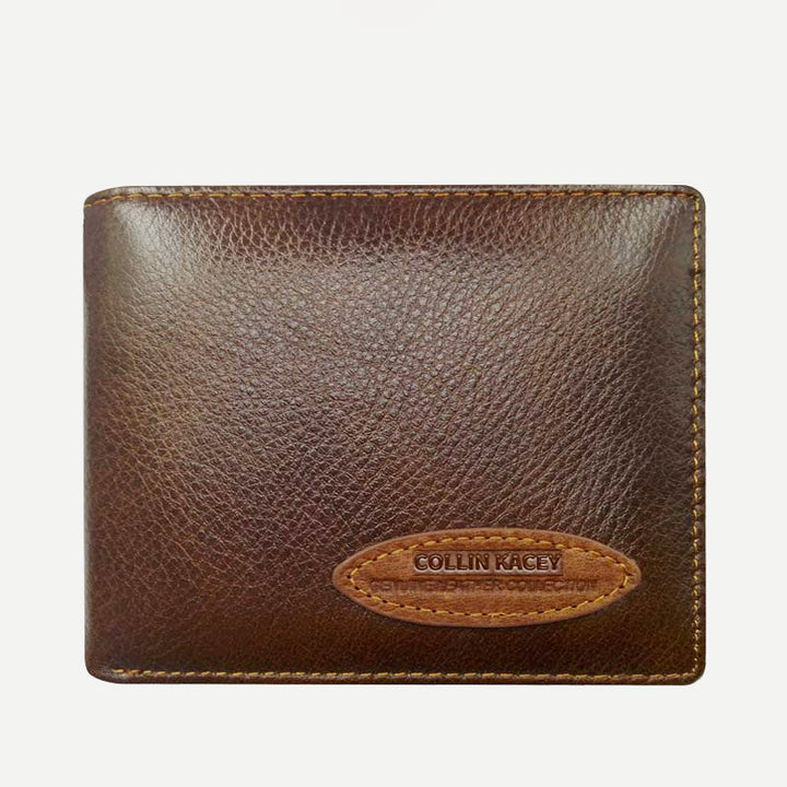 Herren Retro Bifold Kurze Geräumige Leder Geldbörse Multi Style Optionals
