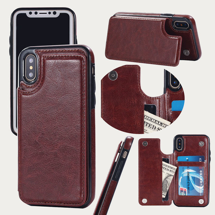 Handyhülle für iPhone 13/14 Samsung S22/S20 Magnetische Brieftaschenhülle