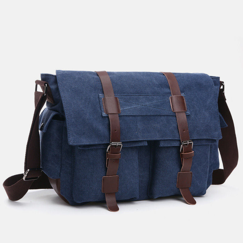 Retro Business Messenger Bag mit mehreren Taschen