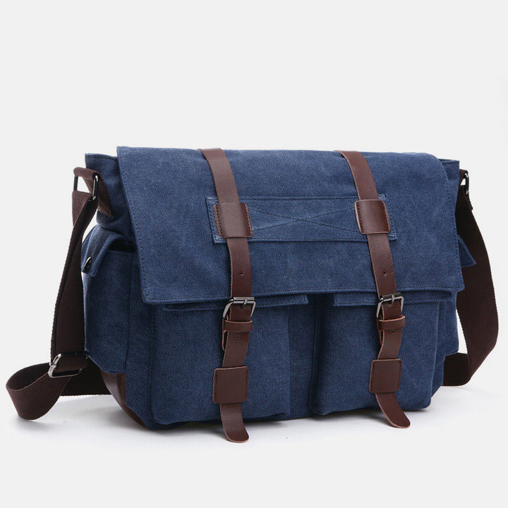 Retro Business Messenger Bag mit mehreren Taschen