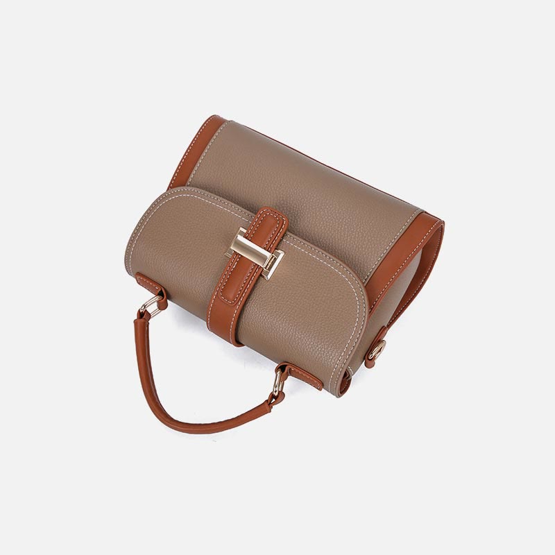 Top-Griff-Tasche für Damen PU-Leder Minimalistische Umhängetasche