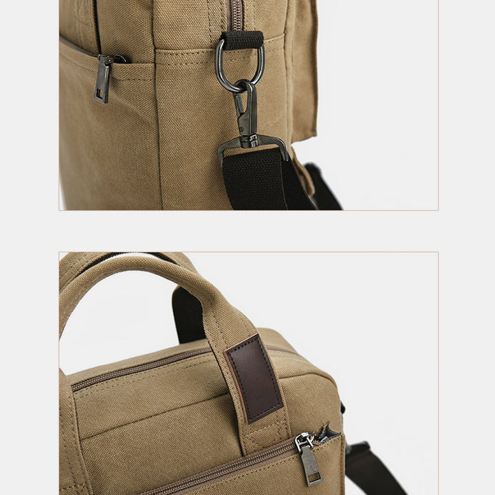 Multi-Carry Große Kapazität Canvas Messenger Bag Handtasche