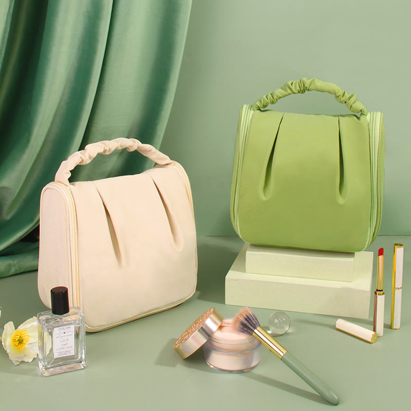 Tragbare Make-up-Handtasche für Damen, große Reiseaufbewahrungstasche