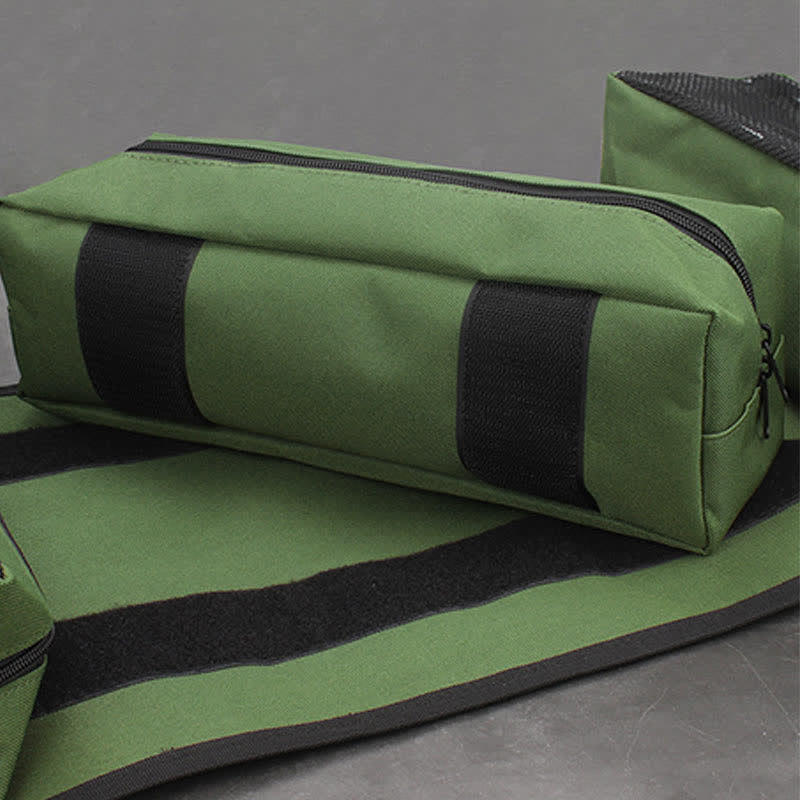 Werkzeug-Rolltasche, robuster Werkzeug-Organizer mit 4 herausnehmbaren Beuteln
