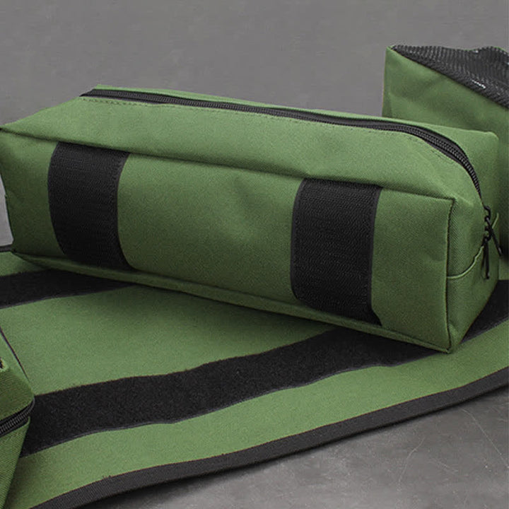 Werkzeug-Rolltasche, robuster Werkzeug-Organizer mit 4 herausnehmbaren Beuteln