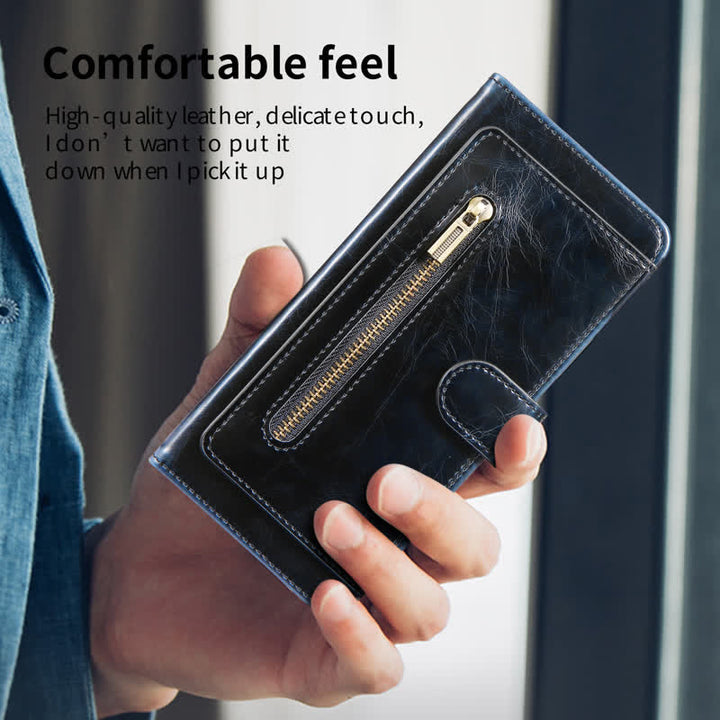 Z Fold 4 /3 Hülle Brieftasche für Frauen Männer PU Leder Flip Kickstand Telefonabdeckung