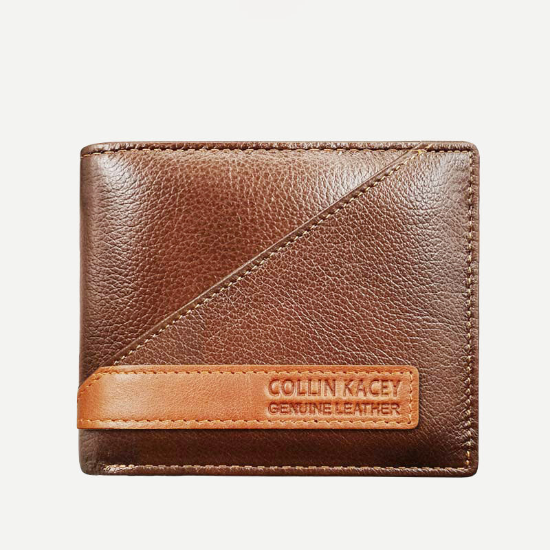Herren Retro Bifold Kurze Geräumige Leder Geldbörse Multi Style Optionals