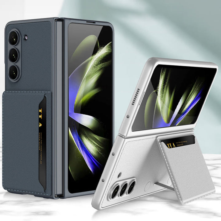 Faltbare Clamshell-Telefonhülle für Samsung Z Fold 5 Kartenhalter