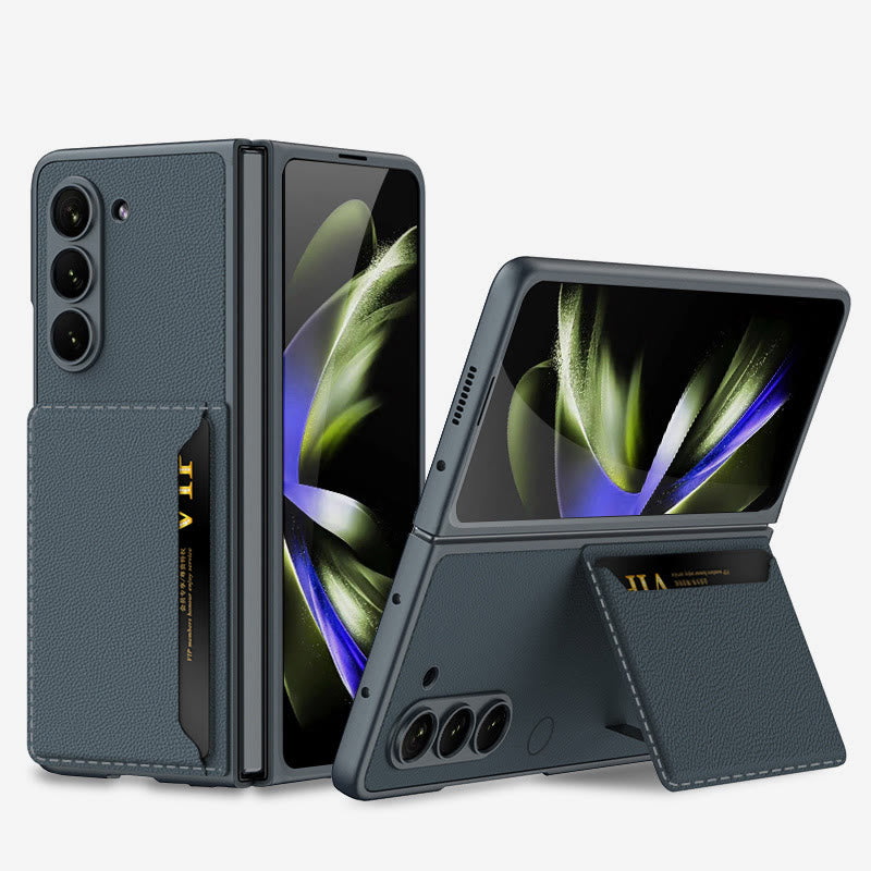Faltbare Clamshell-Telefonhülle für Samsung Z Fold 5 Kartenhalter