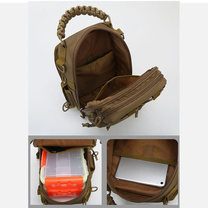 Tatical Brusttasche für Herren, Umhängetasche für Outdoor-Training