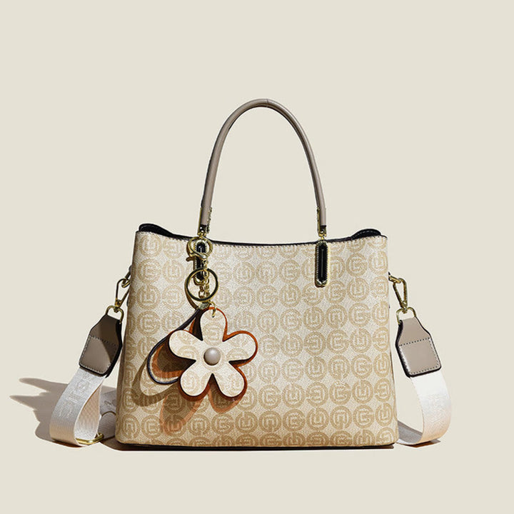 Retro Damen Henkeltasche mit ausgefallenem Muster Umhängetasche