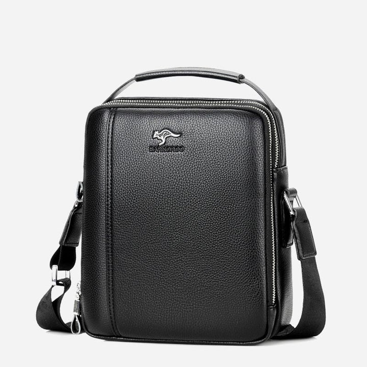 Messenger Bag für Herren aus PU-Leder, minimalistische Business-Umhängetasche