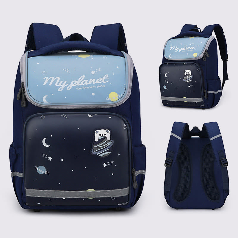 Rucksack für Kinder mit süßem Cartoon-Druck, atmungsaktiv, leicht, Schultasche
