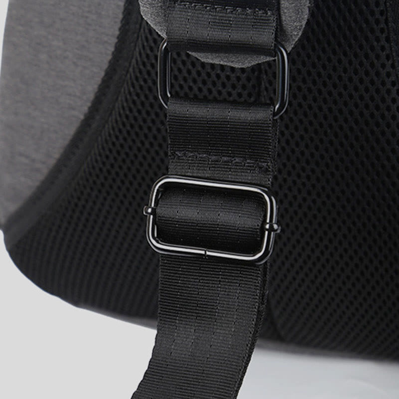 Schultertasche für Herren, lässig, multifunktional, Brusttasche mit großem Fassungsvermögen