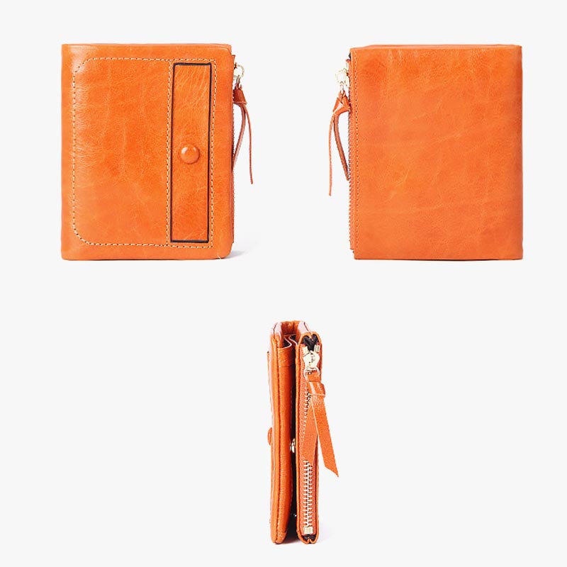 Kurze Handtasche aus echtem Leder mit Stickerei im Vintage-Stil und langen Schlitzen