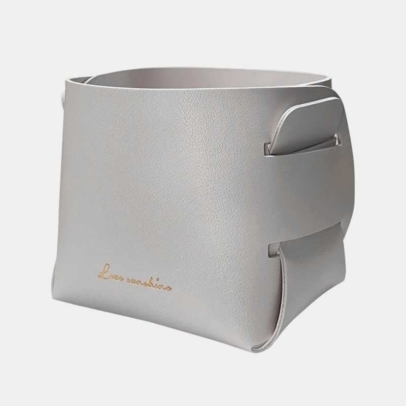 PU Leder Valet Tray Catchall Tisch Organizer Nachttisch Organizer