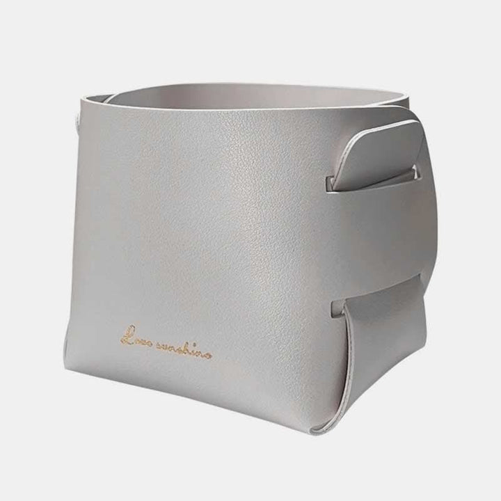 PU Leder Valet Tray Catchall Tisch Organizer Nachttisch Organizer